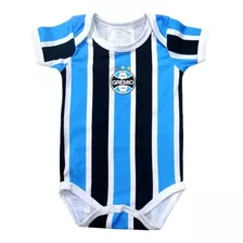 Body Bebê Grêmio Campo Listrado Oficial