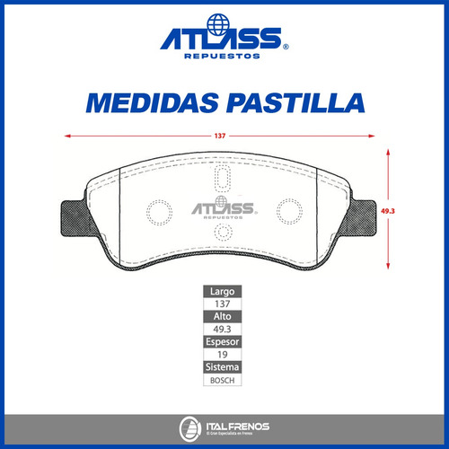 Pastillas Freno Del Para Citroen C3 Picasso 2011-2015 Foto 5