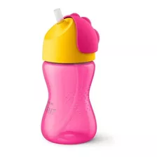 Vaso Entrenador Avent Con Popote 12m+ 300ml/10oz Color Rosa Scf