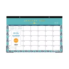 2021 Monthly Desk Pad Calendar, Trim Tape Binding, Two-...