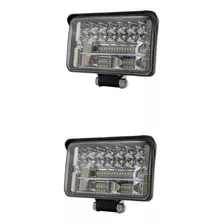 Par Farol Auxiliar Universal 108w Retangular Jeep Caminhao