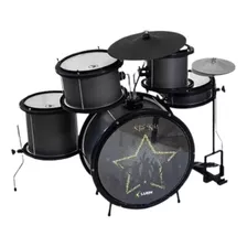 Bateria Infantil Luen Star Kids Preto Para Criança Nf