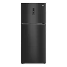 Geladeira Midea 411l Mdrt580mta282 Frostfree Black Inox 220v