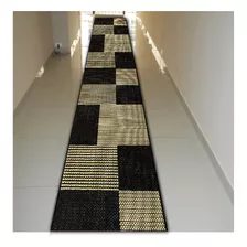 Tapete Passadeira Sisal Grande 0,66x4,00 Antiderrapante Cor Ps-32 Preto