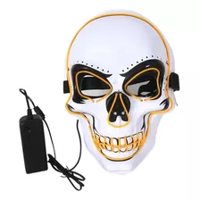 Máscara Luz Led Calavera Halloween Terror