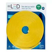 Tira Led Neon Flex 5m 12v Alto Brillo Decorativa Ip65 Color De La Luz Amarillo