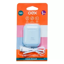 Fone De Ouvido Candy Tws Bluetooth 5.0 Free Oex Tws11 Azul