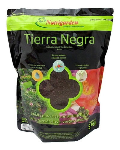 Tierra Negra Nutrigarden, Bolsa De 5 Kg