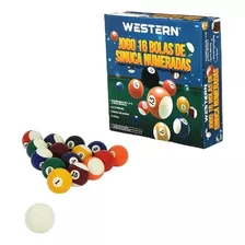 Jogo De Bolas De Sinuca/bilhar Western 52mm (bolão 52mm)