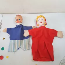 2 Fantoches Brinquedo Estrela Pinóquio Chapeuzinho Vermelho