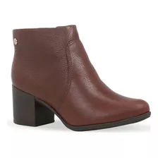 Bota Coturno Feminina Cano Baixo Couro Legitimo Bottero + Nf