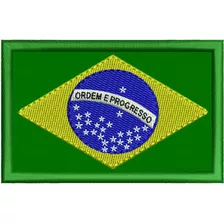 Patch Sublimado Bandeira Brasil 8,0x5,5 Bordado - Original