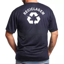 Camiseta Reciclagem Uniforme Camisa Para Trabalho Malha Pv