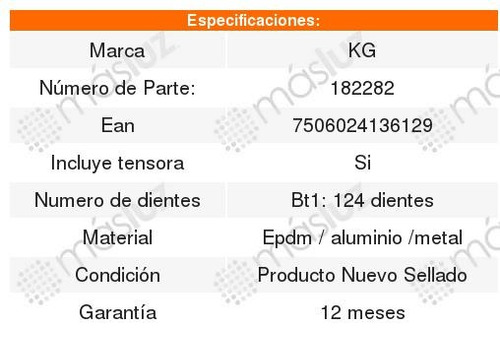 Set Distribucin Kg Fiat 500 1.4l 2012-2015 Foto 2