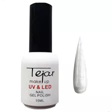 Esmalte Semipermanente Top Coat Matte Tejar Uv/ Led Color N 4 - Plateado