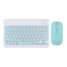 Teclado Y Mouse P/tablet Bluetooth Kit Ultra Ligero Universl