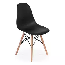 Cadeira Charles Eames Wood Design Eiffel Colorida Cor Da Estrutura Da Cadeira Preto
