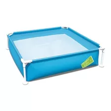 Pileta De Lona Niños Cuadrada Bestway My First Frame Pool Color Celeste