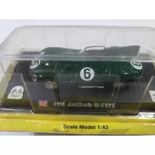 Auto Jaguar D-type 1955 Lemans Escala 1: 43 Colección Metal 