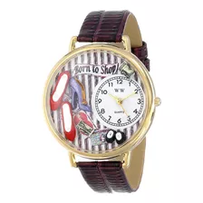 Reloj Hombre Whimsica Whims-g101 Cuarzo Pulso Morado Just Wa