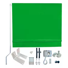 Toldo Retrátil Cortina 2,91 X 2,90 Kit Sem Tubos Cor Verde-limão