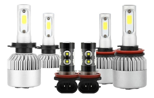 Luz Alta/baja/niebla Kit Faros Led 8000lm Para Para Audi Audi A4