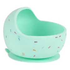 Bowl Silicone Com Ventosa Para Sopinha Verde Neném Na Nuvem