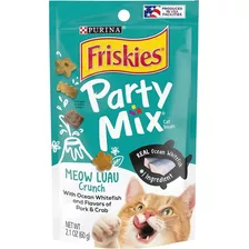 Golosinas Para Gatos Mezcla De Fiesta Meow Luau Crunch