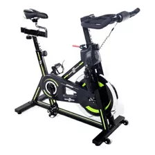 Bicicleta Estática Sportfitness Genoa Para Spinning Color Negro Y Verde