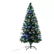 Árbol De Navidad Verde Con Luz Led 210 Cm De Alto. Fibra Led