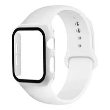 Kit Correa Silicona Protector Para Applewatch 42/44/45mm