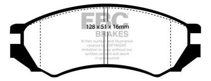 Ebc For 91-93 Nissan Nx 2.0 (abs) Redstuff Front Brake P Ccn Foto 5