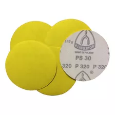 Disco De Lixa 6 Pol 150mm Com Pluma Sem Furo Kit 100 Pçs