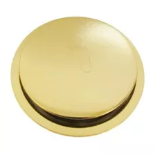 Ralo Click Inteligente Dourado Redondo 10cm Banheiro Cheiro