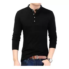 Polos Cuello Neru Manga Larga De Hombre