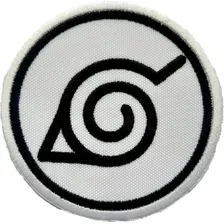 Patch Bordado Emblema Anime Naruto Aldeia Da Folha Des1