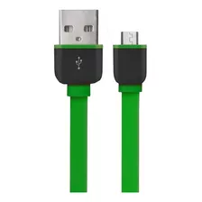 Cable Usb-micro 2m Flat Smartogo Wi312 Dis8 Color Verde Oscuro
