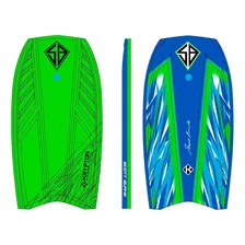 Bodyboard Krypton Tabla Surf Boogie Con Leash Proesional Color Verde Con Azul