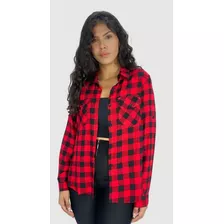 Camisa Blusa Xadrez Feminina