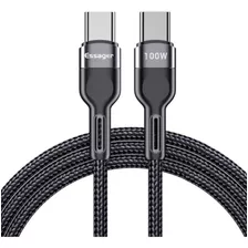 Cable Usb-c Carga Rápida 100w Datos Para iPad Mac Xiaomi 3m 