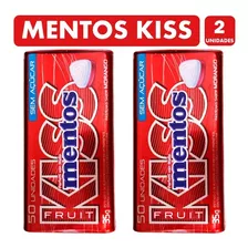 Mentos Kiss, Sabor Fresa - Sin Azúcar (pack De 2 Unidades).