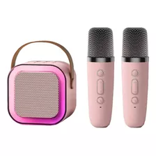 Caixinha De Som Karaokê C/ 2 Microfones Bluetooth Infantil 