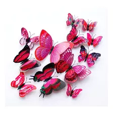 Mariposas Decorativas 3d, Magnéticas Y Adhesivas