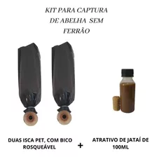 Isca Pet P/ Captura De Jataí + Atrativo Jataí 100ml + Cera