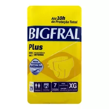 Fraldas Para Adultos Descartáveis Bigfral Plus Xg X 7 U