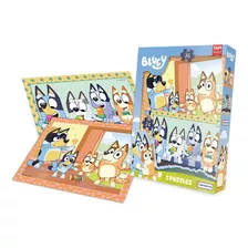 Puzzle Bluey 24 Piezas 2 Puzzles Tapimovil Blu01193