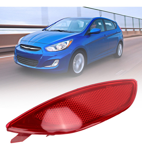Reflector De Parachoques Trasero Rojo Para Hyundai Accent W Foto 6