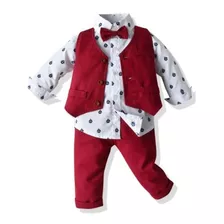 Traje De Caballero Para Bebe, Conjunto Bautizo Para Bebe