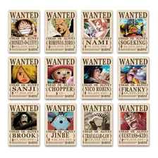 One Piece 9 Posters Envio Gratis 28x21cm Se Busca Wanted V2