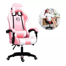 Silla Gamer Reclinable Con Vibración Y Apoya Pies